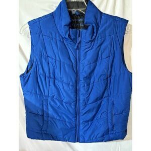 Blue Quilted Women's Vest